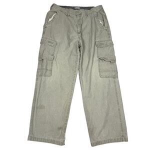 Vintage Bugle Boy Mens Size 36x32(29) Cargo Pants Distressed Flawed